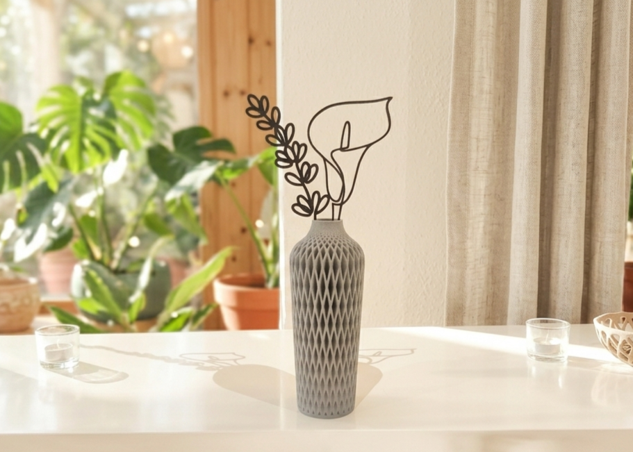 Deko Blumen Aufsteller / Deko / Geschenk - 3D Druck - aus Österreich