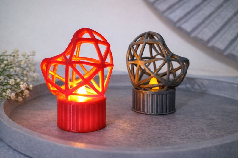 3D-Druck Draht-Herz-Kerzenhalter – Romantische Deko mit Stil (2er Set)