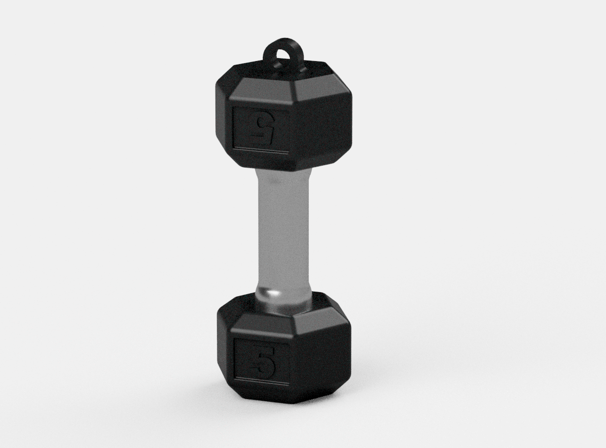 Mini-Hantel-Schlüsselanhänger – Stylisches Gym-Accessoire (2er Bundel)