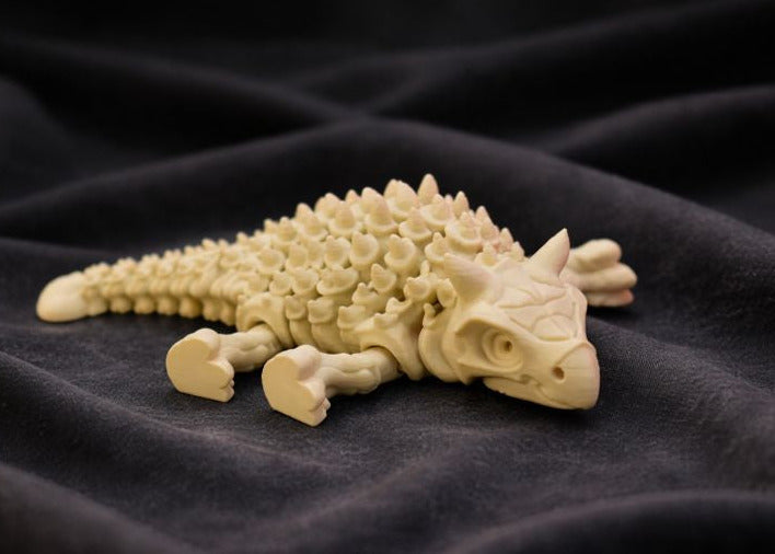 Skelett-Ankylosaurus – Bewegliche 3D-Dinosaurier-Figur