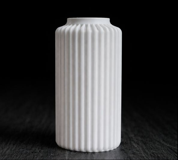 Vase „Strata“ – Moderne Designvase mit markanter Struktur / Deko / Geschenk - 3D Druck - aus Österreich