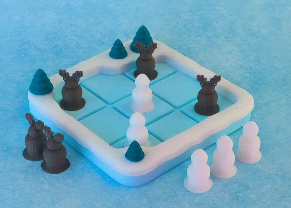 Winter-Tic-Tac-Toe-Brettspiel (To-Go)