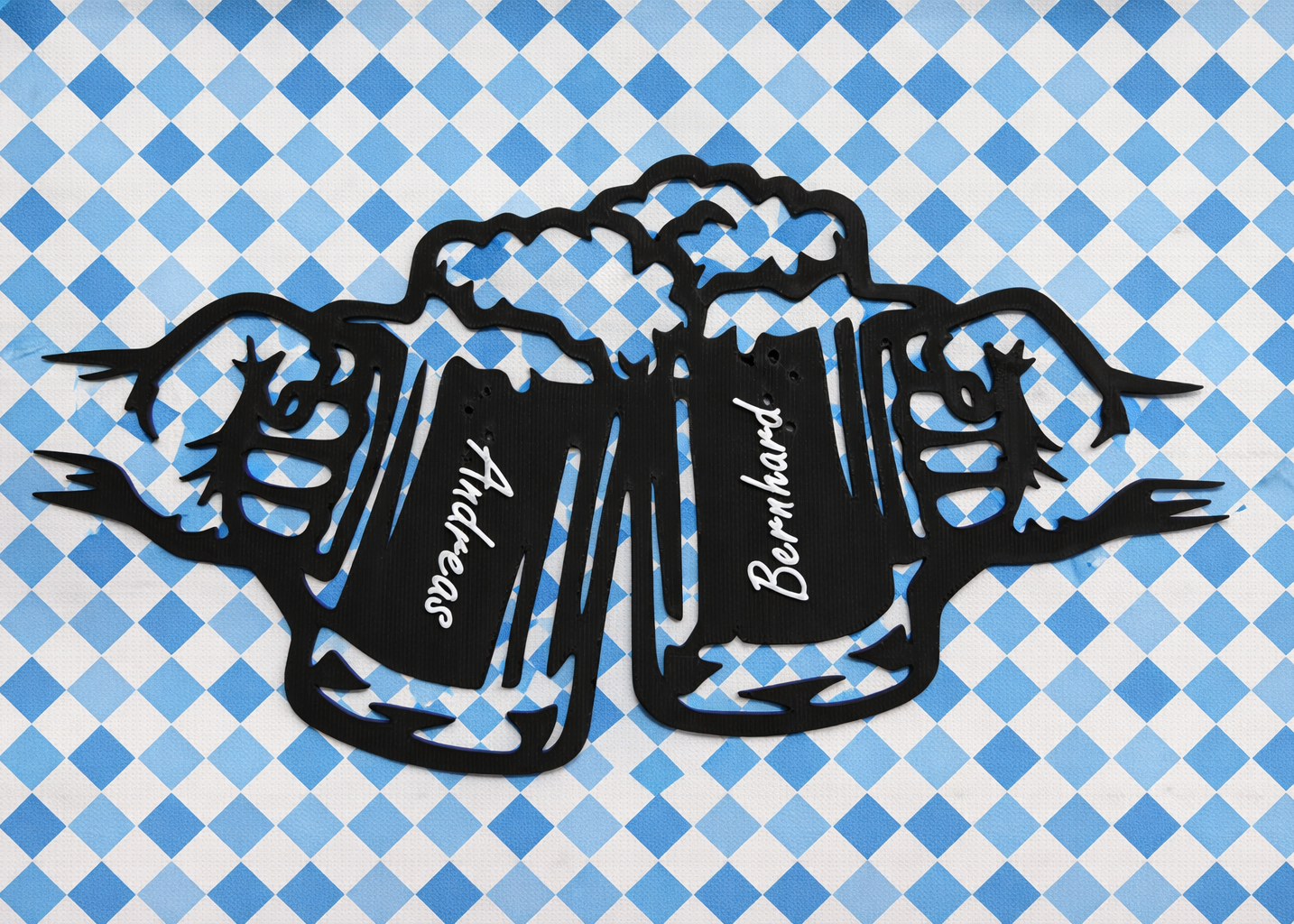 Personalisierte Bierkrüge "Prost" - 3D Druck Geschenk mit Namen