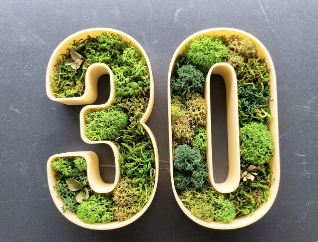 Zahlen Aufsteller / Deko / Geschenk - 3D Druck - aus Österreich