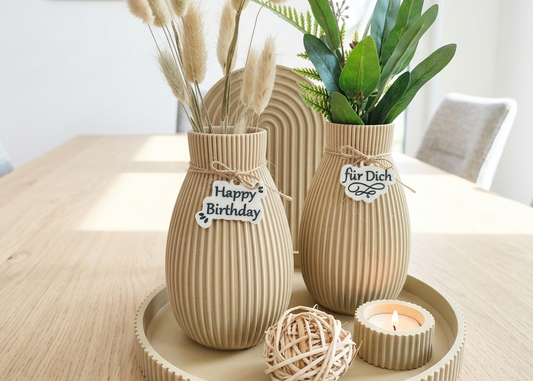 Anhänger modern - Deko / Geschenk - 3D Druck - aus Österreich