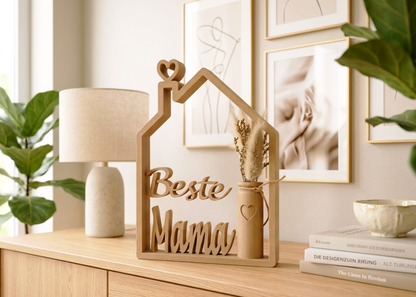 Beste Mama Haus Aufsteller / Deko / Geschenk - 3D Druck - aus Österreich