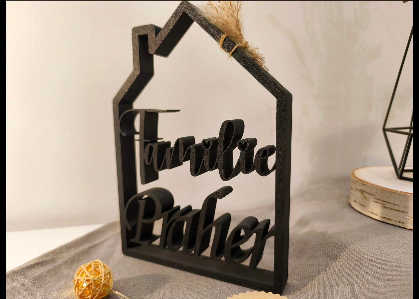 Dekoschild Familie Aufsteller / Deko / Geschenk - 3D Druck - aus Österreich