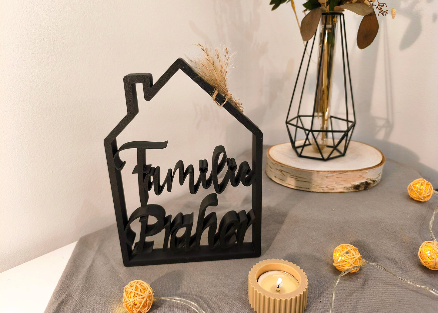 Dekoschild Familie Aufsteller / Deko / Geschenk - 3D Druck - aus Österreich