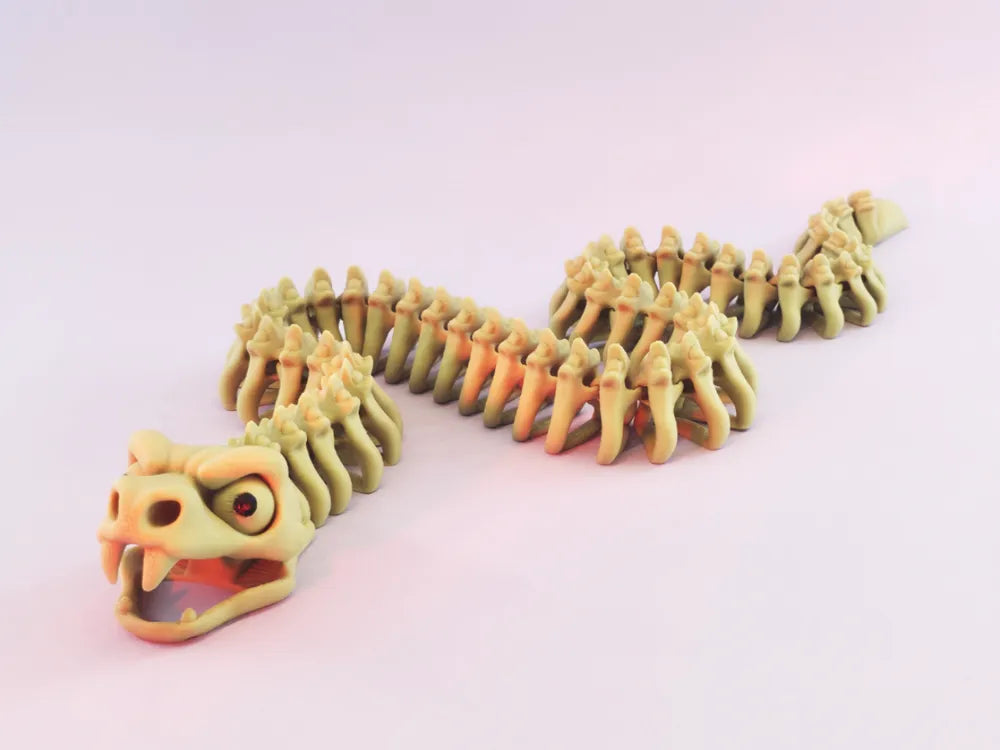 Skelett-Schlange Flexi – Bewegliche 3D-Tierfigur