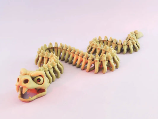 Skelett-Schlange Flexi – Bewegliche 3D-Tierfigur