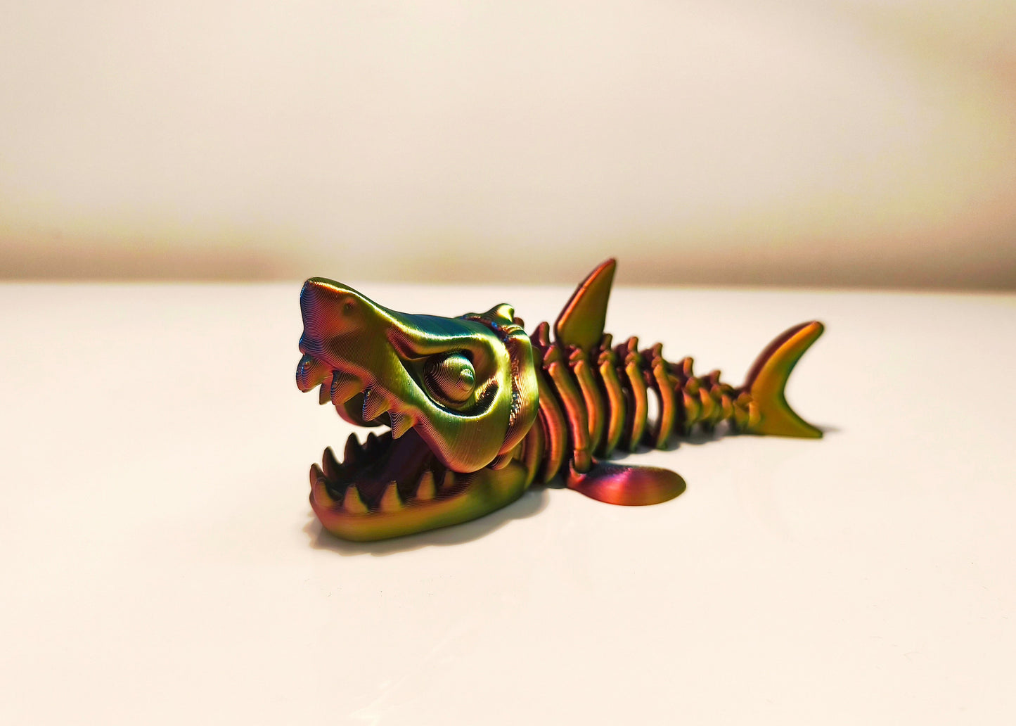 Skelett Hai Flexi - Bewegliche 3D-Hai-Figur