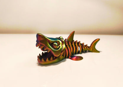 Skelett Hai Flexi - Bewegliche 3D-Hai-Figur