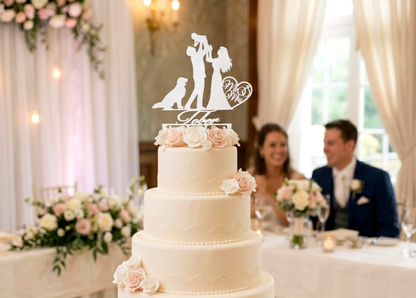 Personalisierter Hochzeits Caketopper / Deko / Geschenk Hochzeit - 3D Druck - aus Österreich