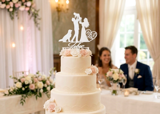 Personalisierter Hochzeits Caketopper / Deko / Geschenk Hochzeit - 3D Druck - aus Österreich
