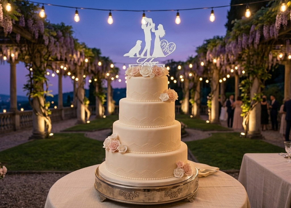 Personalisierter Hochzeits Caketopper / Deko / Geschenk Hochzeit - 3D Druck - aus Österreich