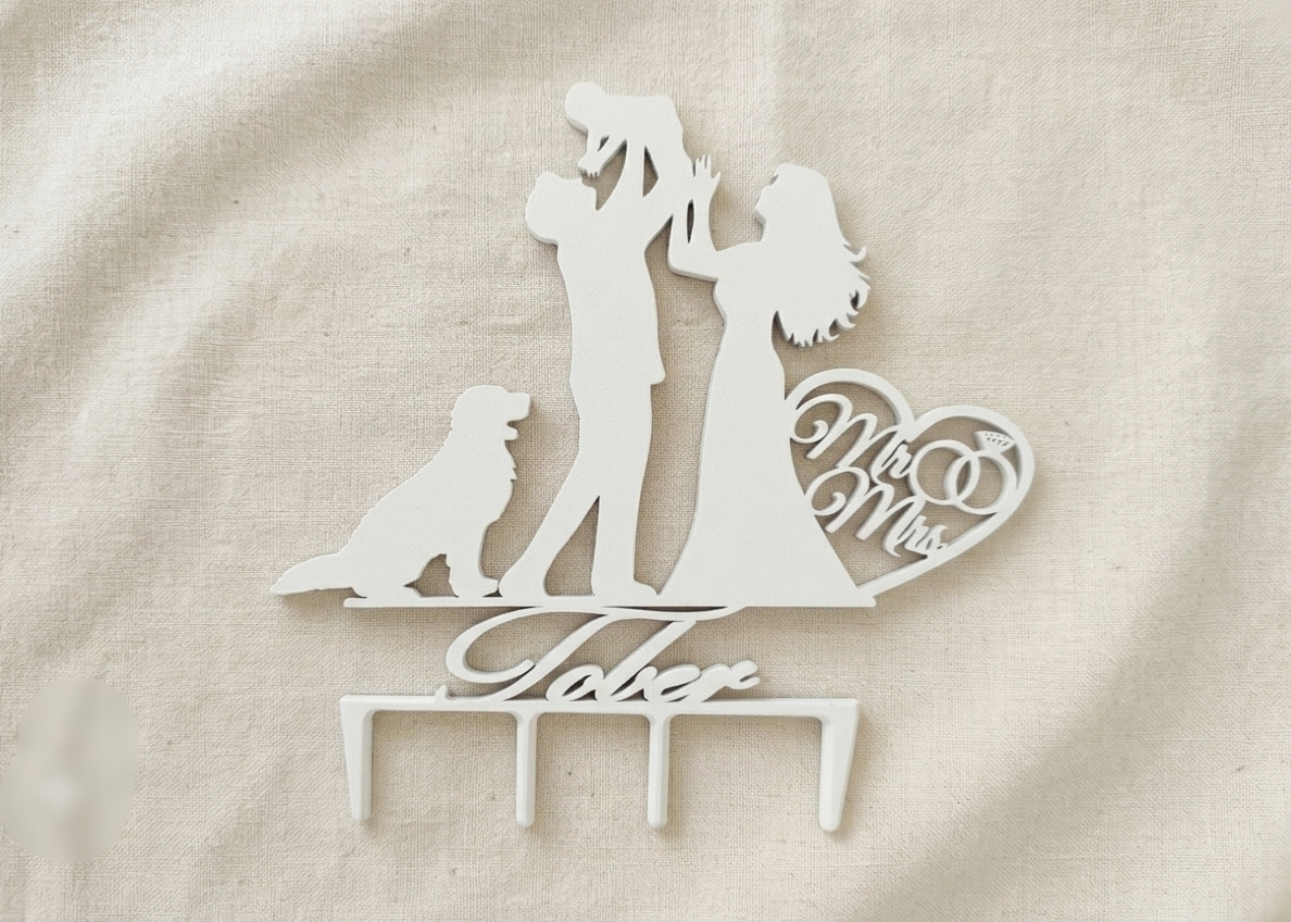Personalisierter Hochzeits Caketopper / Deko / Geschenk Hochzeit - 3D Druck - aus Österreich