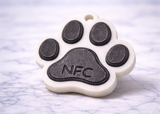 SmartTag NFC als Hundemarke oder Schlüsselanhänger – 5 Stück personalisierbarer NFC-Chip