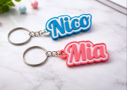 Personalisierter Schlüsselanhänger mit Namen – 3D-Druck Geschenk für Kinder & Erwachsene