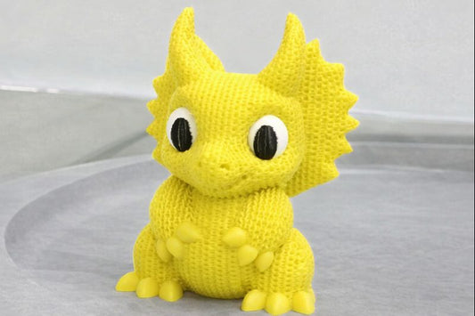 Dinosaurier im Strickstil