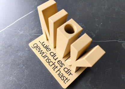"NIX" Geldgeschenk Aufsteller / Deko / Geschenk - 3D Druck - aus Österreich