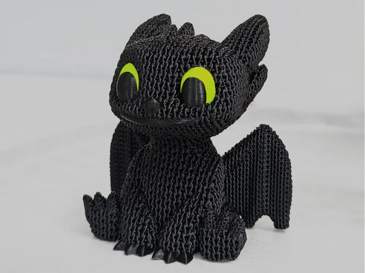 Drache im Strickstil – Deko- & Sammlerfigur