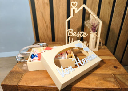 SET Box "Von SET Box "Von Herzen" & Dekohaus "Beste Mama" Aufsteller / Deko / Geschenk - 3D Druck - aus Österreich