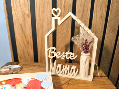 SET Box "Von SET Box "Von Herzen" & Dekohaus "Beste Mama" Aufsteller / Deko / Geschenk - 3D Druck - aus Österreich