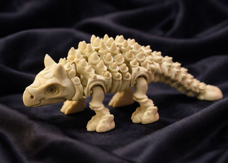 Skelett-Ankylosaurus – Bewegliche 3D-Dinosaurier-Figur