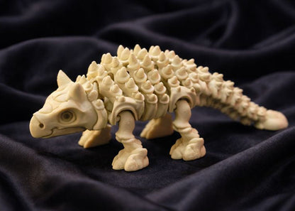 Skelett-Ankylosaurus – Bewegliche 3D-Dinosaurier-Figur