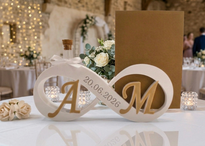 Unendlichkeitszeichen personalisiert Aufsteller / Deko / Hochzeits - Geschenk - 3D Druck - aus Österreich