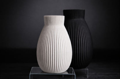 Perla Vase – Moderne Kunstblumenvase als Wohnaccessoire - 3D Druck aus Österreich