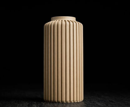 Vase „Strata“ – Moderne Designvase mit markanter Struktur / Deko / Geschenk - 3D Druck - aus Österreich
