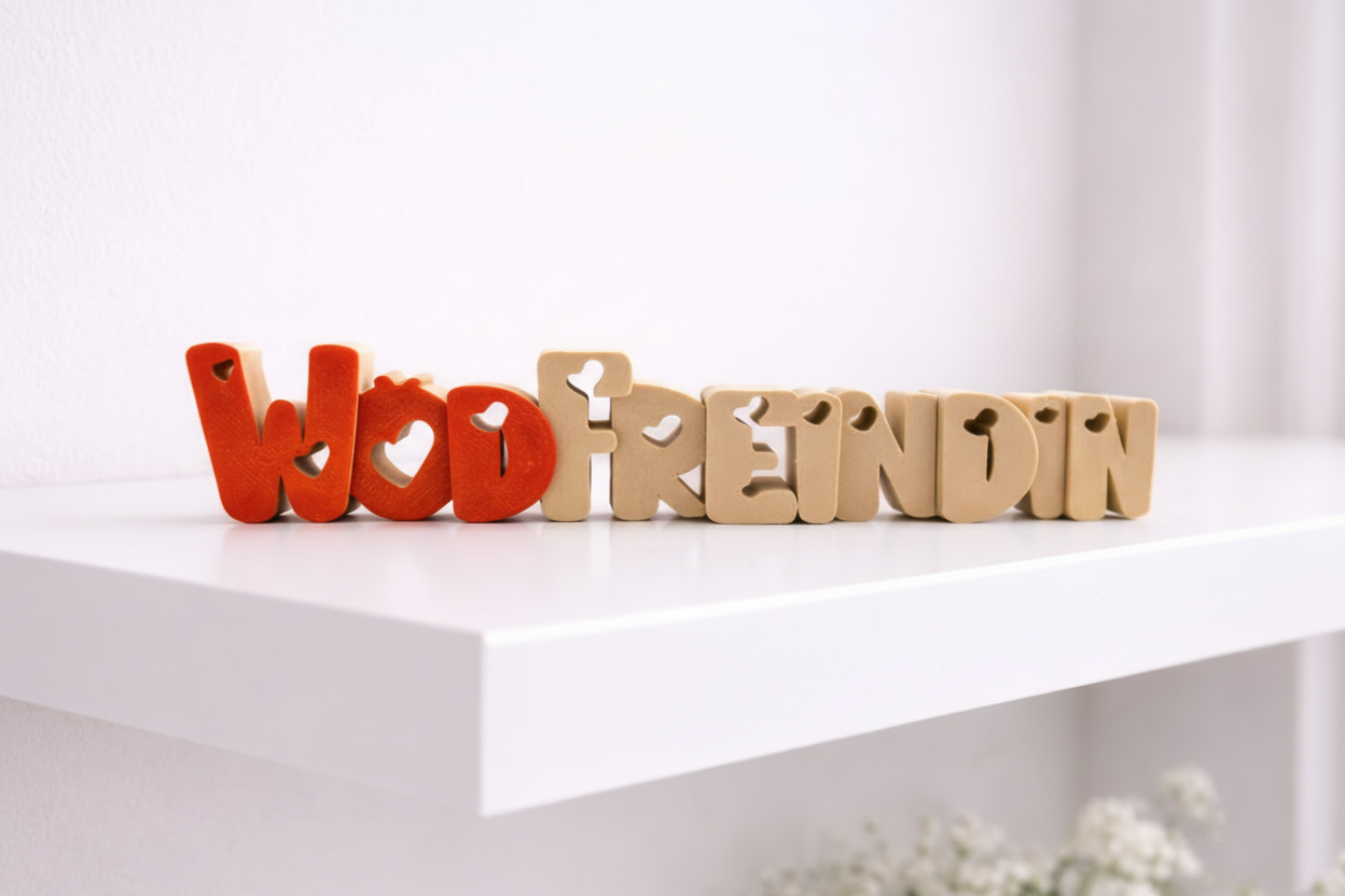 "Wödfreindin" – Freundschaft Geschenk & Wohnaccessoire