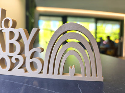 "Hallo Baby" Schrifzug Aufsteller / Deko / Geschenk - 3D Druck - aus Österreich