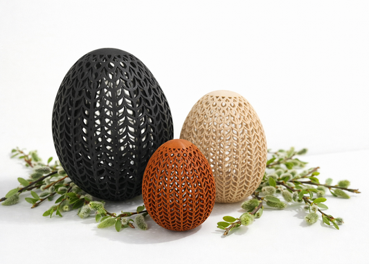 modernes Osterei, 3D gedruckt, Oster Dekoration, Deko-Ei