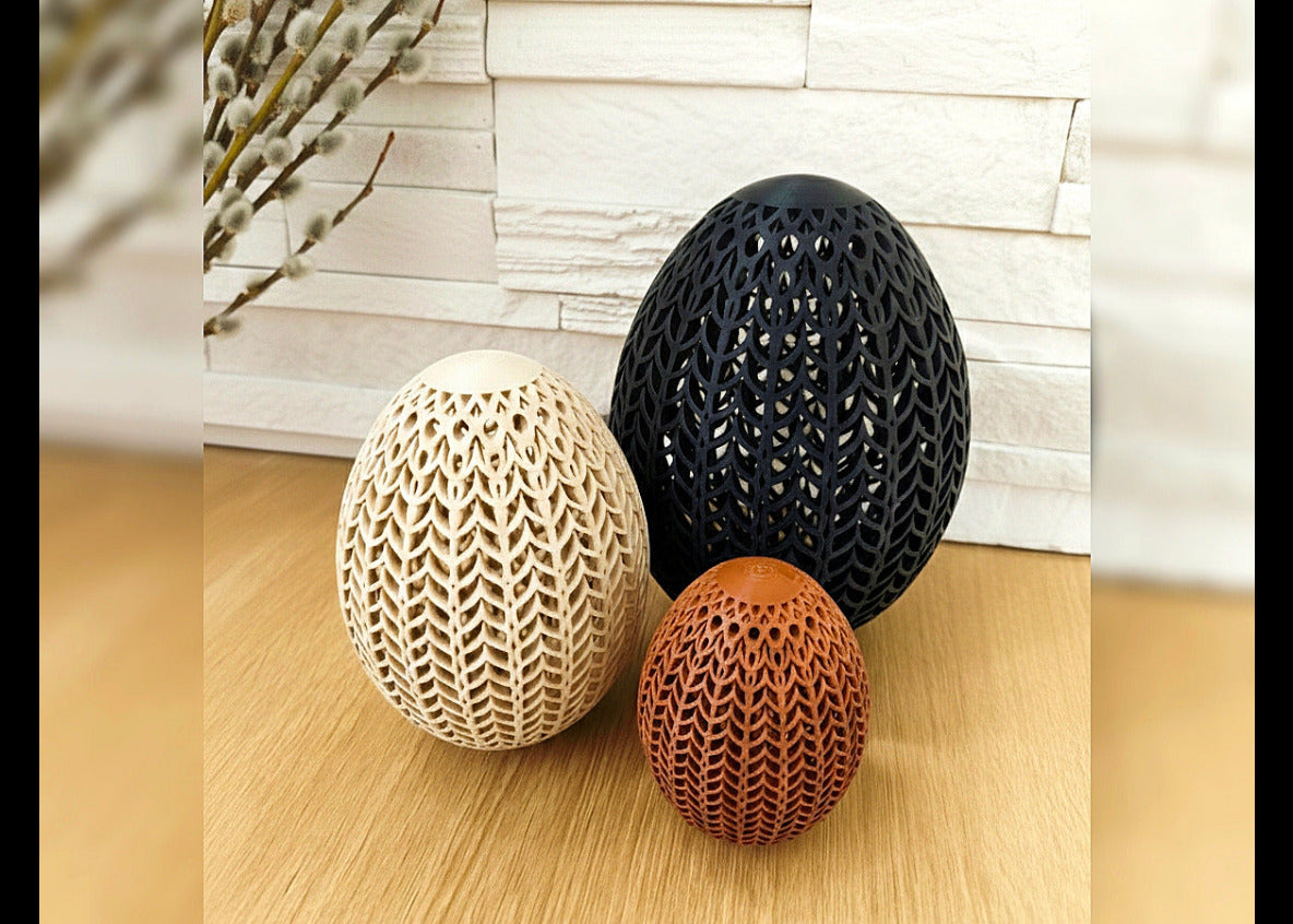 modernes Osterei, 3D gedruckt, Oster Dekoration, Deko-Ei