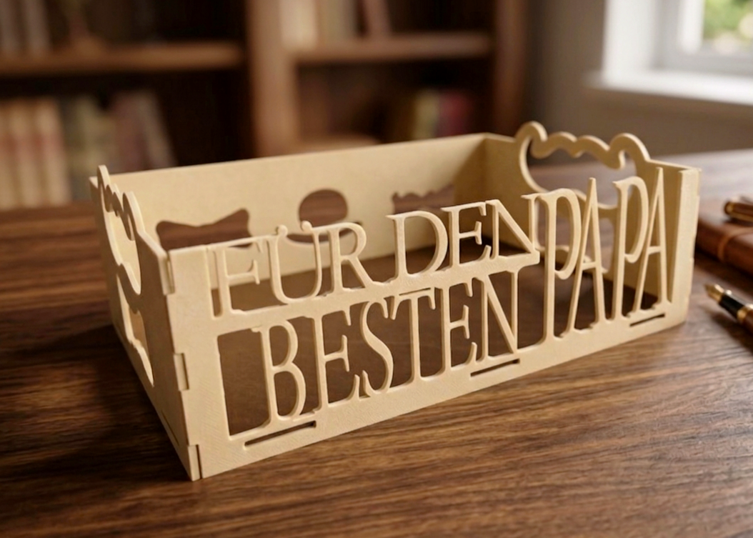Papa Box - Kiste zum selberbefüllen / Geschenk / Vatertag - 3D Druck - aus Österreich