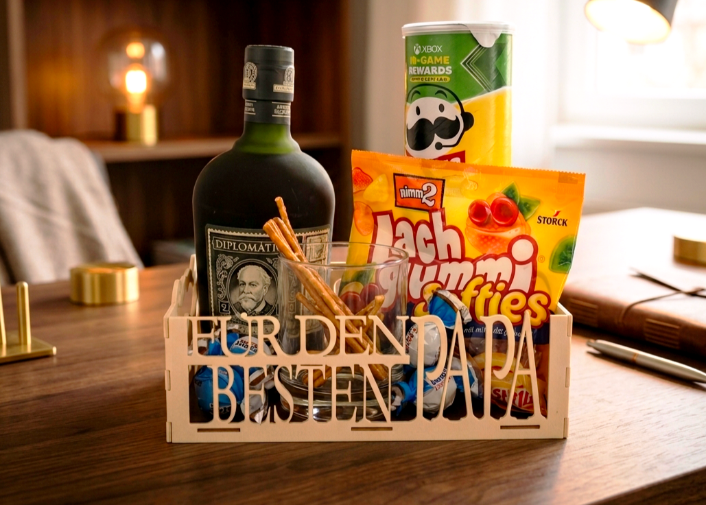Papa Box - Kiste zum selberbefüllen / Geschenk / Vatertag - 3D Druck - aus Österreich