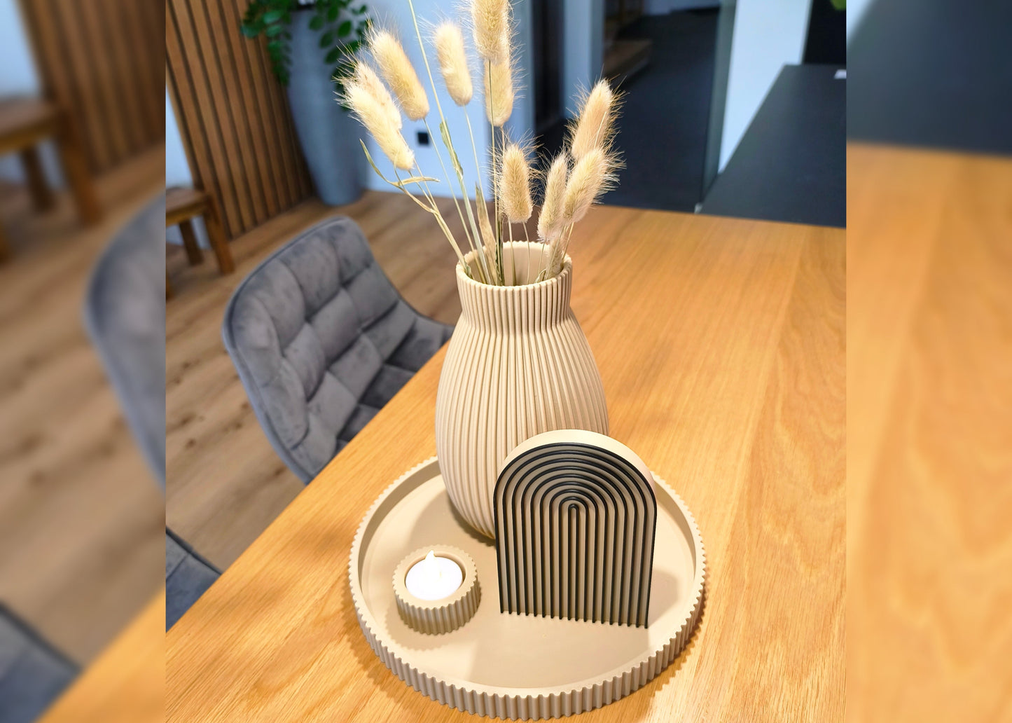 Perla Vase – Moderne Kunstblumenvase als Wohnaccessoire - 3D Druck aus Österreich