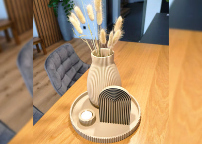 Perla Vase – Moderne Kunstblumenvase als Wohnaccessoire - 3D Druck aus Österreich