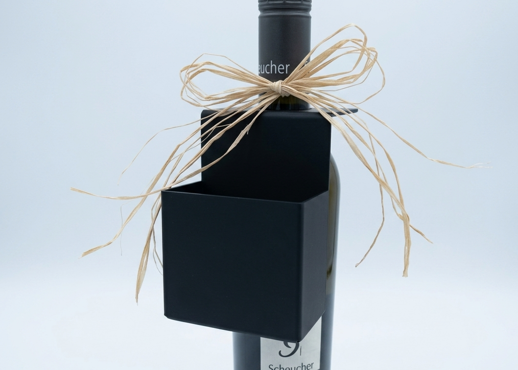 moderne Flaschenanhänger - Box / Deko / Geschenk - 3D Druck - aus Österreich