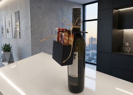 moderne Flaschenanhänger - Box / Deko / Geschenk - 3D Druck - aus Österreich