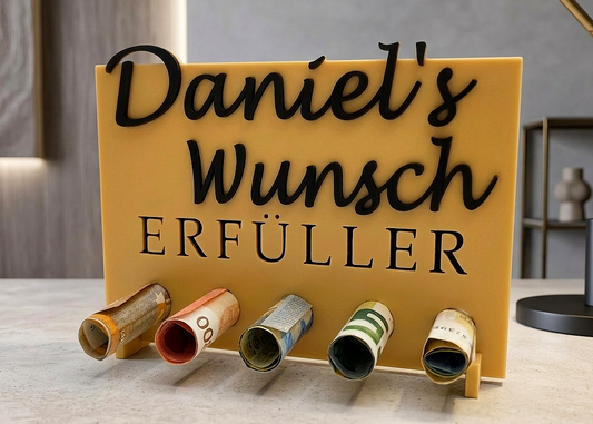 Wunscherfüller Geld personalisierbar - 3D Druck - aus Österreich